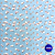 Tecido Oxfordine Estampado Floral digital - 1,50m - Azul - Imagem 1