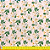 Tecido Oxford Estampado | 1m X 1,47 | Floral Branco Fundo Salmão HO3363-2 - Imagem 4