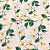 Tecido Oxford Estampado | 1m X 1,47 | Floral Branco Fundo Salmão HO3363-2 - Imagem 2