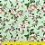 Tecido Oxford Estampado | 1m X 1,47 | Floral Rosas Fundo Verde HO3916-2 - Imagem 4