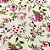 Tecido Oxford Estampado | 1m X 1,47 | Floral Rosas Fundo Bege HO3917-1 - Imagem 2
