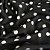 Malha Fria Liganete Estampada - 1m X 1,50m - Poa Preto - Imagem 2