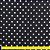 Malha Fria Liganete Estampada - 1m X 1,50m - Poa Preto - Imagem 3