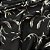 Tecido Viscose Estampada Digital - 1m X 1,50m - Folhagem Preta 16084B-UN - Imagem 2