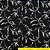 Tecido Viscose Estampada Digital - 1m X 1,50m - Folhagem Preta 16084B-UN - Imagem 3