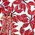 Tecido Viscose Estampada Digital - 1m X 1,50m - Folhas Vermelhas I7013A-UN - Imagem 5