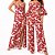 Tecido Viscose Estampada Digital - 1m X 1,50m - Folhas Vermelhas I7013A-UN - Imagem 4