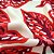 Tecido Viscose Estampada Digital - 1m X 1,50m - Folhas Vermelhas I7013A-UN - Imagem 3
