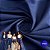 Tecido Sarja Bengaline Jeans com Elastano Denin - 1m X 1,48m - Azul - Imagem 1