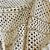 Tecido Tela Crochet Lurex – Malha Vazada com Fios Metálicos - 1m X 1,60m - Imagem 5
