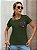 T-SHIRT CORAÇÃO WITH DTF VERDE MILITAR - Imagem 1
