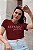 T-SHIRT LET'S GO GIRLS DTF MARSALA - Imagem 1
