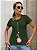 T-SHIRT FLOR I LOVE DTF VERDE MILITAR - Imagem 1