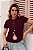 T-SHIRT FLOR I LOVE DTF MARSALA - Imagem 1