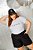 T-SHIRT PLUS SIZE BLESSED DTF BRANCO - Imagem 1