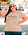 T-SHIRT PLUS SIZE LET'S GO GIRLS DTF BEGE - Imagem 1