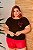 T-SHIRT PLUS SIZE CORAÇÃO WITH DTF CHOCOLATE - Imagem 1