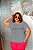 T-SHIRT PLUS SIZE IMAGE OF GOD DTF CINZA - Imagem 1