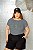 T-SHIRT PLUS SIZE JESUS IS DTF CINZA - Imagem 1
