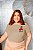 T-SHIRT PLUS SIZE CHERRY AUTHENTIC DTF BEGE - Imagem 1