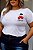 T-SHIRT PLUS SIZE CHERRY AUTHENTIC DTF BRANCO - Imagem 1