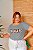 T-SHIRT PLUS SIZE VOGUE ANIMAL PRINT DTF CINZA XG - Imagem 1