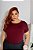 T-SHIRT PLUS SIZE LISA MARSALA XG - Imagem 1