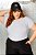 T-SHIRT PLUS SIZE LISA BRANCO XG - Imagem 1