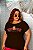 T-SHIRT PLUS SIZE URSO NEW YORK DTF CHOCOLATE XG - Imagem 1