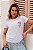 T-SHIRT FLORES CLEMATIS DTF BRANCO - Imagem 1