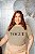 T-SHIRT PLUS SIZE VOGUE ESPANA DTF BEGE XG - Imagem 1