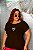 T-SHIRT PLUS SIZE CORAÇÃO DTF CHOCOLATE XG - Imagem 1