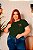 T-SHIRT PLUS SIZE FLORES CLEMATIS DTF VERDE MILITAR XG - Imagem 1