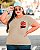 T-SHIRT PLUS SIZE RAIVA DIVERTIDAMENTE DTF BEGE XG - Imagem 1