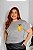 T-SHIRT PLUS SIZE ALEGRIA DIVERTIDAMENTE DTF CINZA XG - Imagem 1