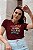 T-SHIRT IT'S OKAY DIVERTIDAMENTE DTF MARSALA - Imagem 1