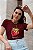 T-SHIRT MORANGO STAY SWEET DTF MARSALA - Imagem 1