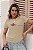 T-SHIRT MORANGOS STRANWBERRY DTF BEGE - Imagem 1
