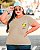 T-SHIRT PLUS SIZE LARANJA DTF BEGE XG - Imagem 1