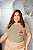 T-SHIRT PLUS SIZE MELANCIA DTF BEGE XG - Imagem 1