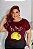 T-SHIRT PLUS SIZE LES FRUITS LEMON DTF MARSALA XG - Imagem 1