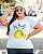 T-SHIRT PLUS SIZE LES FRUITS LEMON DTF BRANCO XG - Imagem 1