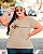 T-SHIRT PLUS SIZE MORANGOS STRANWBERRY DTF BEGE XG - Imagem 1