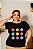 T-SHIRT PLUS SIZE FLORES MARGARIDAS DTF XG - Imagem 1