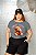 T-SHIRT PLUS SIZE URSINHO SWEET DTF CINZA XG - Imagem 1