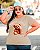 T-SHIRT PLUS SIZE URSINHO SWEET DTF BEGE XG - Imagem 1