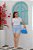 T-SHIRT PLUS SIZE BORBOLETAS COLORIDAS DTF BRANCO XG - Imagem 2