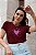 T-SHIRT CORAÇÕES DTF MARSALA - Imagem 1