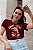 T-SHIRT URSINHO SWEET DTF MARSALA - Imagem 1