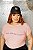 T-SHIRT PLUS SIZE VIVA INFINITO DTF ROSA BEBÊ XG - Imagem 1